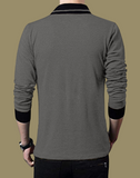 Full Sleeve V-Neck T-shirt Men