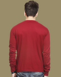 Full Sleeve Henley Neck T-shirt Men