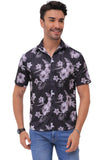 Trendy Men's Printed Shirt – Half Sleeves | Regular Fit Casual Shirt