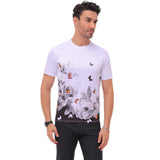 Round Neck Half Sleeves Men's Tshirt