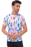 Lycra Printed T shirt for Men Half Sleeves