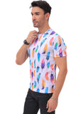 Lycra Printed T shirt for Men Half Sleeves