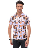 Stylish Printed Mens Half Sleeves Shirt