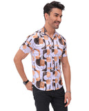 Stylish Printed Mens Half Sleeves Shirt