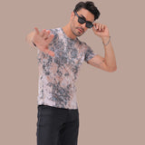 Stylish Printed Casual T-shirts Round Neck Men