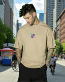 Oversize Drop Shoulder Printed T-shirt for Men