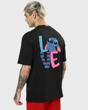 Oversize Drop Shoulder Printed T-shirt for Men