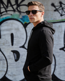 Men’s Black Solid Hoodie