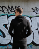 Men’s Black Solid Hoodie