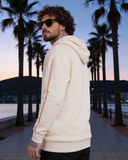 Men’s Cream Solid Hoodie