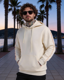 Men’s Cream Solid Hoodie