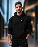 Hooded Sweatshirts Heart-shape  Men