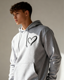 Hooded Sweatshirts Heart-shape  Men